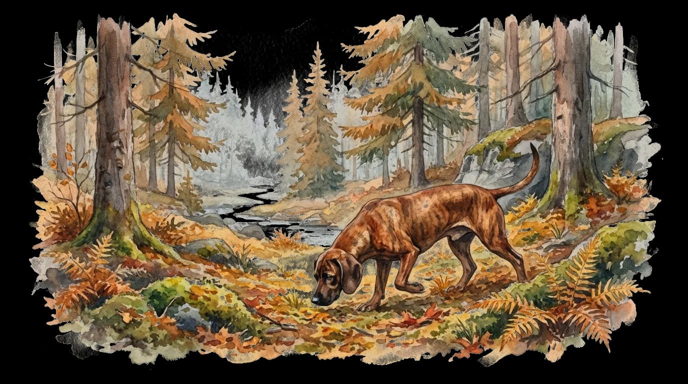Illustrasjon av Ettersøkshund